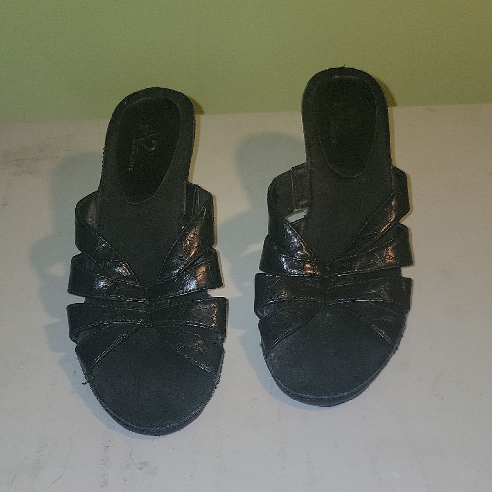 A2 by Aerosoles Women's Black Slip-On Shoes
